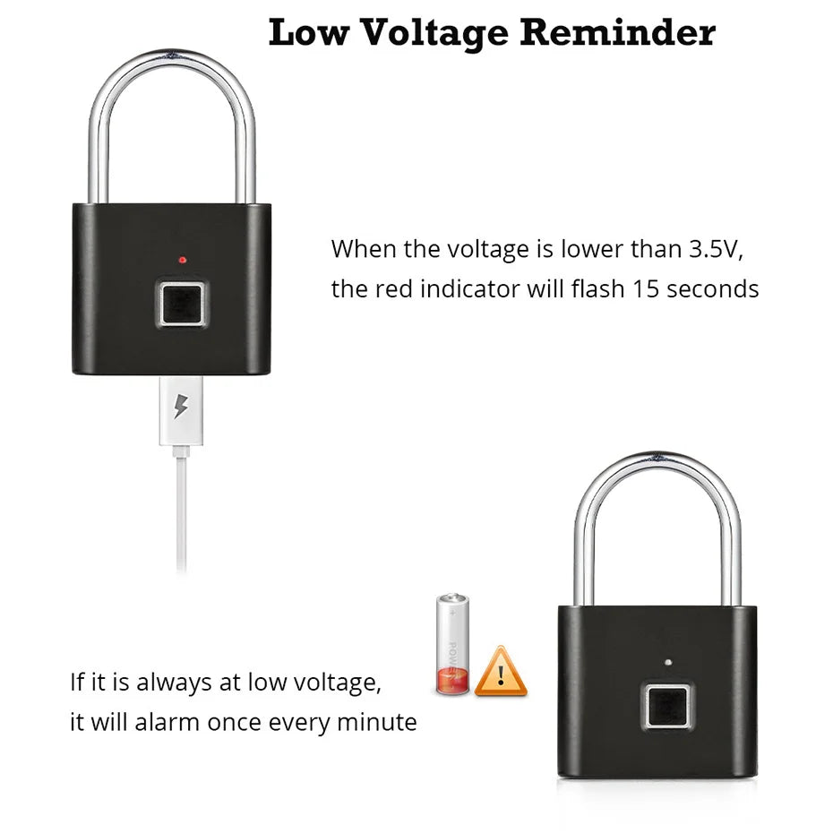 Fingerprint Lock Smart Padlock